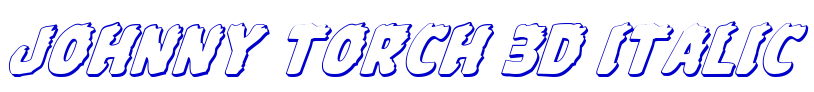 Johnny Torch 3D Italic шрифт