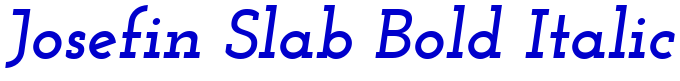Josefin Slab Bold Italic шрифт