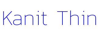 Kanit Thin шрифт
