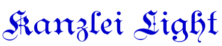 Kanzlei Light шрифт
