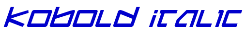 Kobold Italic шрифт