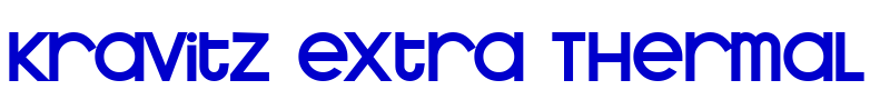 Kravitz Extra Thermal шрифт