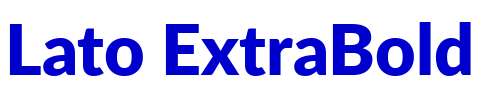 Lato ExtraBold шрифт