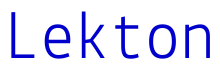 Lekton шрифт