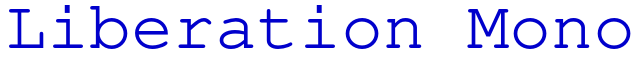 Liberation Mono шрифт