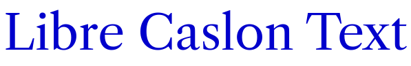 Libre Caslon Text шрифт