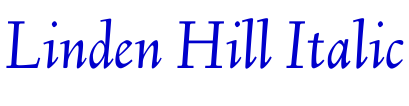 Linden Hill Italic шрифт
