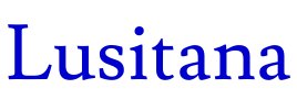 Lusitana шрифт