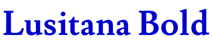 Lusitana Bold шрифт