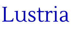 Lustria шрифт