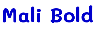 Mali Bold шрифт