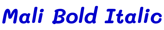 Mali Bold Italic шрифт