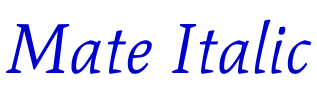 Mate Italic шрифт