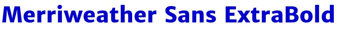 Merriweather Sans ExtraBold шрифт