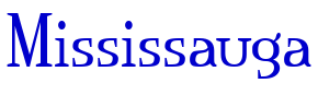 Mississauga шрифт