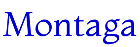 Montaga шрифт