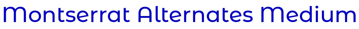 Montserrat Alternates Medium шрифт