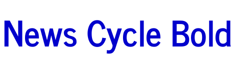 News Cycle Bold шрифт