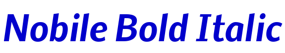 Nobile Bold Italic шрифт