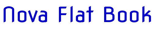 Nova Flat Book шрифт