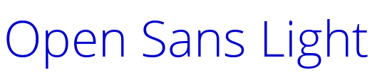Open Sans Light шрифт