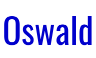 Oswald шрифт