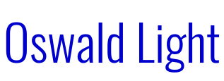Oswald Light шрифт