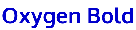 Oxygen Bold шрифт