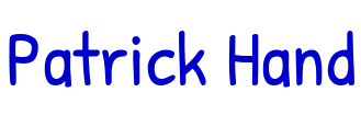 Patrick Hand шрифт