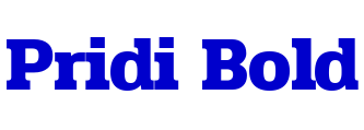 Pridi Bold шрифт