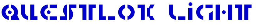 Questlok Light шрифт