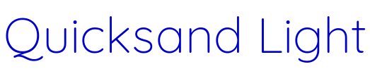 Quicksand Light шрифт