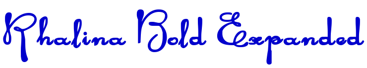 Rhalina Bold Expanded шрифт