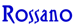 Rossano шрифт