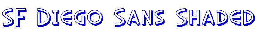 SF Diego Sans Shaded шрифт
