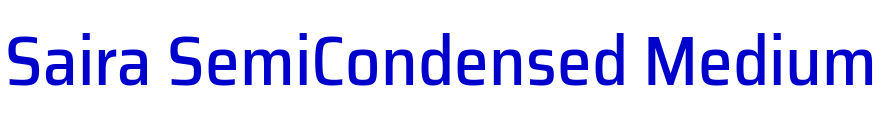 Saira SemiCondensed Medium шрифт