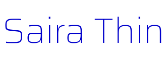 Saira Thin шрифт