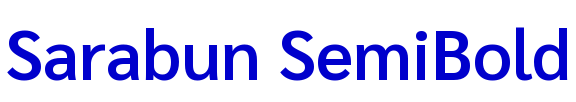 Sarabun SemiBold шрифт