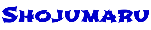 Shojumaru шрифт