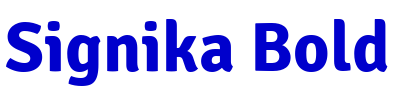 Signika Bold шрифт