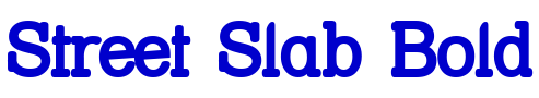 Street Slab Bold шрифт