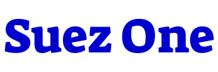 Suez One шрифт