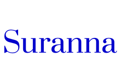 Suranna шрифт