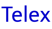 Telex шрифт