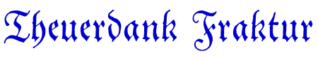 Theuerdank Fraktur шрифт