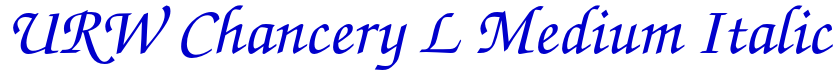 URW Chancery L Medium Italic шрифт