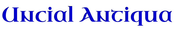 Uncial Antiqua шрифт