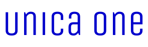 Unica One шрифт
