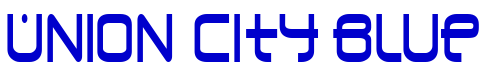 Union City Blue шрифт