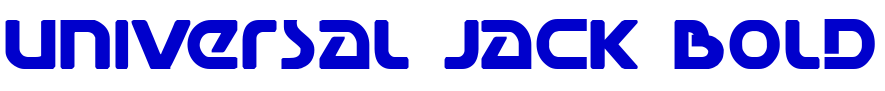 Universal Jack Bold шрифт